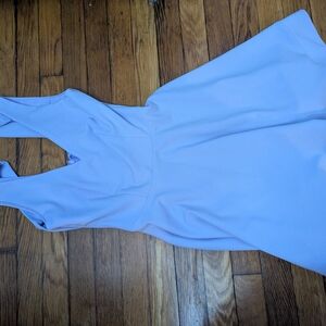 Elegant Light Blue Sleeveless Dress